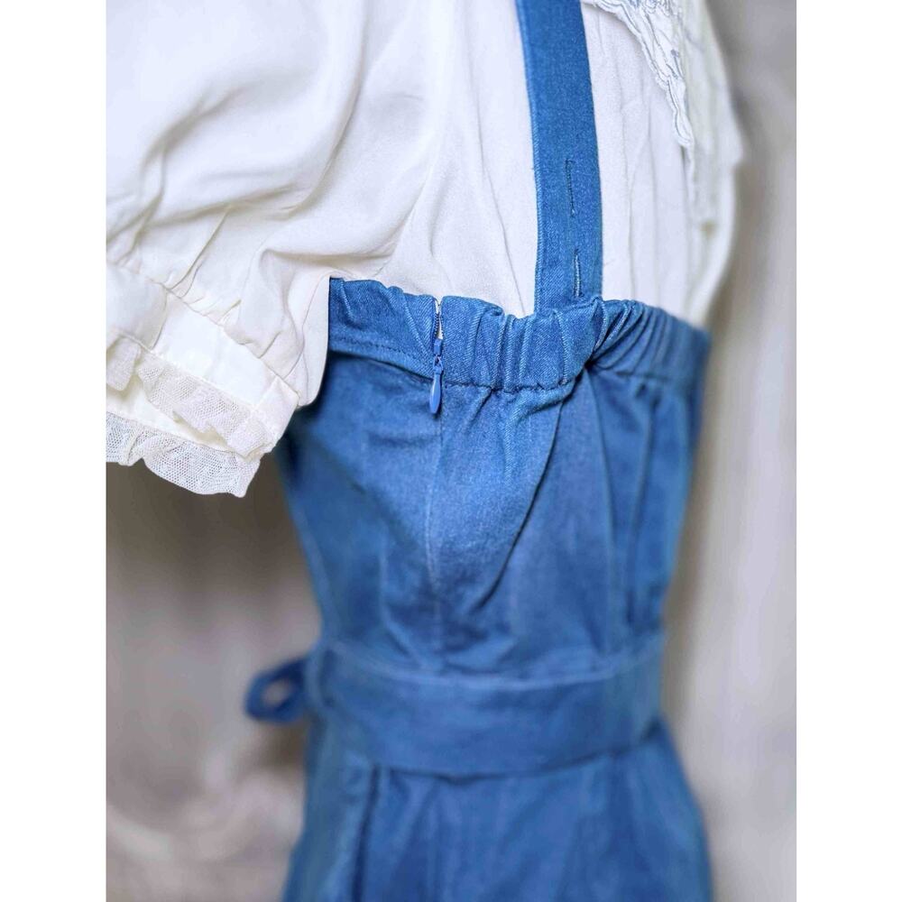 Liz Lisa Sailor Blouse Blue Suspender Ribbon Dress Jfashion Gyaru Himekaji Japan - Picture 6 of 16